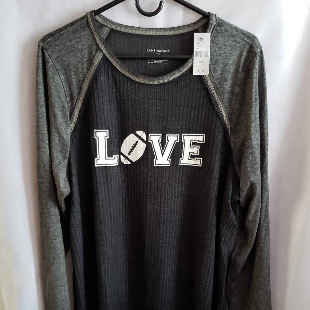 Lane Bryant Ladies baseball jersey raglan style shirt. 18/20